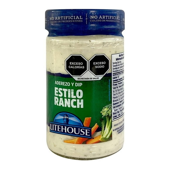 Aderezo Litehouse estilo ranch 384 ml