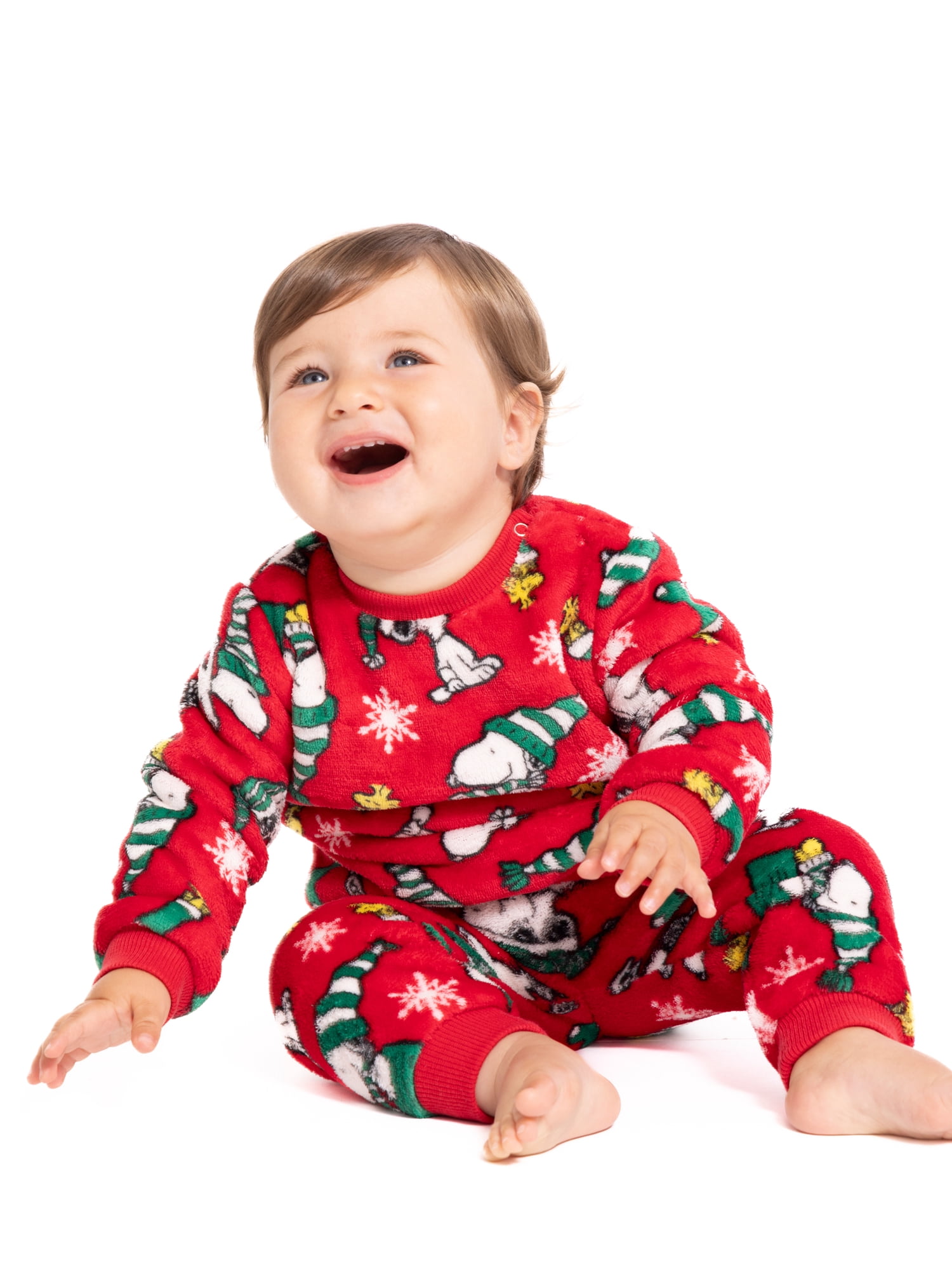 Snoopy Baby All Over Print Plush 2 Piece Set, Sizes 0/3M-24M