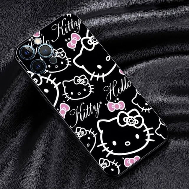 Phone Case For iphone 15 14 12 Pro 13 Mini 11 Pro Max SE XS X 8 XR 6s 7 14 Plus 5s Soft Cover Shell Hello Kitty Pink Kitty White LXY