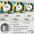 thumbnail image 4 of Designart "Harmony In Yellow And Blue Geometric Blocks" 0 Square Mirror For Wall Decor - Large Green Square Printed Wall Mirror Art - Square Modern Mirror - Wall Mounted Square Large Mirror, 4 of 5