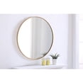thumbnail image 4 of Metal frame Round Mirror 32 inch Brass finish, 4 of 5