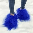 thumbnail image 2 of Factory Price New Designer Real Tan Sheep Fur Women Slides Slippers For Season With Customized Color, 2 of 7