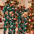 thumbnail image 3 of DAKIMOE Matching Family Christmas Onesies, One Piece Holiday Pajamas Set, Festive Long Sleeve Sleepwear for Men Women Kids, 3 of 7