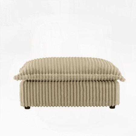 Koala Ottoman - Camel | Luxurious & Comfortable | Elegant Design | Removable & High Quality | Spacious Seating | Sturdy & Easy Assemble