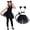 Cat Dress Costume Set 4pcs, variant on Joyfy Halloween 4 PCS Donkey Costume Accessory Set for Adults and Kids, Cute Donkey Ears Headband, Halloween Animal Costume Accessories Set