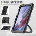 thumbnail image 4 of KOMI Compatible with Galaxy Tab A7 Lite 8.7” 2021, Built in Screen Protector, Shockproof Heavy Duty Protective Rugged Cover with Shoulder Strap Black, 4 of 5