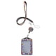 thumbnail image 1 of Cordón con porta credencial: Cordón con brillantes de imitación para credencial con carrete retráctil para mujeres, maestras, enfermeras y estudiantes., 1 of 5