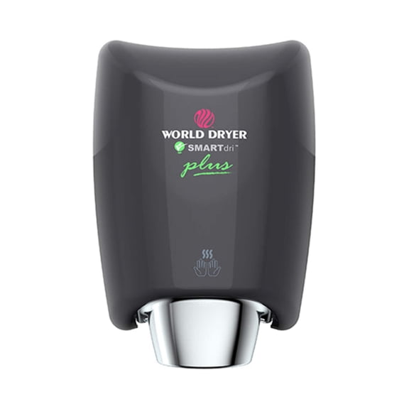 World Dryer - K-162P2 - SMARTdri Plus - Automatic- Plus Version Aluminum, Black , Surface Mount