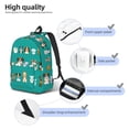 thumbnail image 5 of Balery Cartoon Dogs Vintage Canvas Backpack for Men and Women - Large Capacity, Durable Travel Laptop Bag for School, Work, Hiking, and Outdoor Activities, 5 of 7