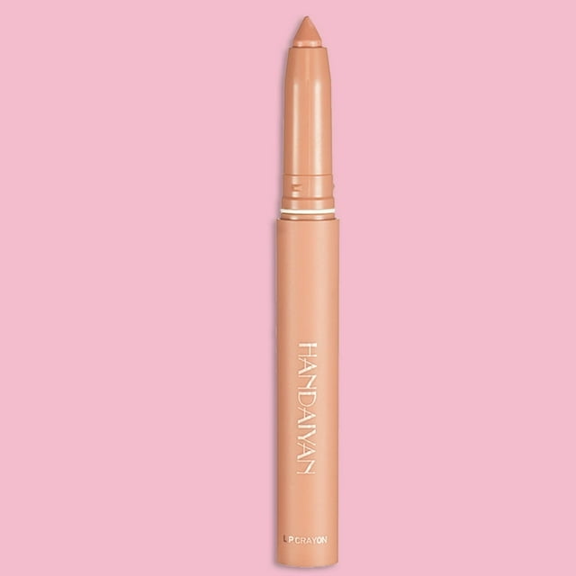 Solid Lip Gloss Matte Lipstick Pen Waterproof with Pencil Sharpener Alcohol-free