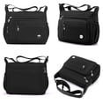 thumbnail image 5 of MINTEGRA - Bolso de hombro para mujer, espacioso con Múltiples bolsillos, bolso cruzado para mujer, con asa superior, Negro L, Large, Casual, 5 of 5