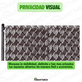 thumbnail image 2 of Cinta Rompevientos IMATMEX Plástica para malla ciclónica Rollo 40 m2 Café, 2 of 10