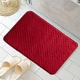 thumbnail image 6 of Clearance! Boovnll Bathroom Rugs, 16x24" Absorbent Soft Coral Fleece Bath Mat, Non-Slip Quickly Dry Comfortable Thicken for Bathroom, Kitchen, Floor, Pool, Door Mat, Toilet Mat, Bath Mats for Bathroom, 6 of 8