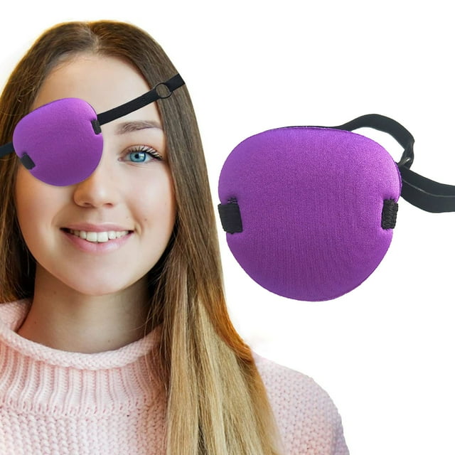 Single Eye Longan Single Eye Full Coverage 3D Stereoscopic Eye Correction Of Amblyopia And Myopia Training Sponge Eye,Purple Beauty Equipment