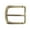Brass, variant on 1 3/8" (35 mm) Nickel Free Single Prong Rectangular Belt Buckle