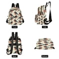 thumbnail image 2 of Quilted Backpack Fashion Backpack 10.23*5.11*12.59 Inch Women's Fashion Backpack Picnic Shopping Travel Out Sports backpack Black Magpie, 2 of 7