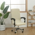 thumbnail image 6 of JGJJUGN Solid Color High Elastic Chair Cover - Brushed Soft Stretch Slipcover - Dining Chair Protector - Waterproof and Dirt-Resistant - Universal Fit Office Chair Cover - Comfortable Fabric, 6 of 9