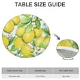 thumbnail image 6 of Lemon Pattern Tablecloth Bright Yellow Fruit Print with Floral Summer Touch for Modern Kitchen, 6 of 7