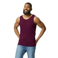 thumbnail image 3 of Gildan Men's Heavy Cotton Tank Top, Maroon, Sizes S-3XL, 6-Pack, Classic Fit Sleeveless Undershirt, 3 of 5