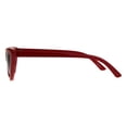 thumbnail image 3 of Womens Classic Narrow Cat Eye Gothic Plastic Sunglasses Red Black, 3 of 3