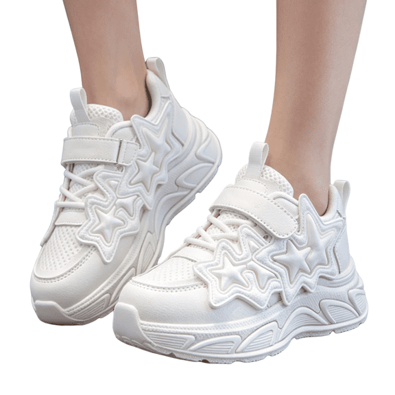 Willtoo Toddler Girls Tennis Shoes Kids Sneakers Shoes Kids Running Sneakers Comfortable Lace-Up Shoes