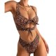 thumbnail image 1 of Conjunto de Bikini con nudo anudado para mujer, traje de baño de 2 piezas con Espalda descubierta, elegante, a la moda, para surfear, Fiesta EN LA Piscina, estampado de leopardo XL, 1 of 4