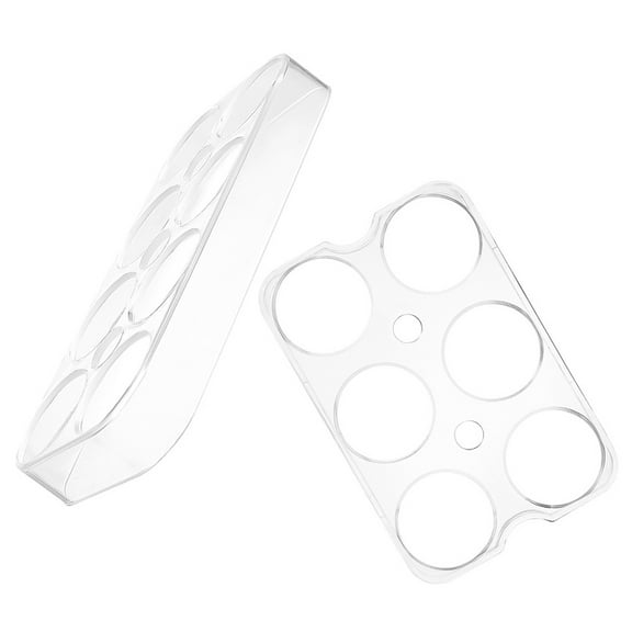 Niceauty Small Deviled Egg Containers With Lid Egg Holder Plastic 2Pcs Transparent For Fridge