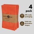 thumbnail image 4 of Native Fab Table Dinner Cloth Napkin 17x17 Set of 4 Washable - Orange, 4 of 6
