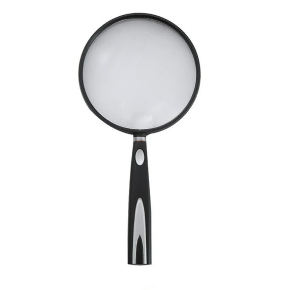 2pcs 75mm 130mm Large Magnifying Glass for Reading, Upgraded Handheld Magnifier Anti-Glare Lens, Non-Slip Handle for Close Work, Seniors Reading, Kids Nature Exploration, Hobby Observation