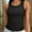 Black, variant on Crew Neck Tank Tops for Women Stretch Camisole Shirts
