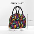 thumbnail image 2 of Rateoe Colorful Cats Pattern Lunch Bag Women, Lunch Box, Lunch Bag, Small Leakproof Lunch Tote Large Capacity Reusable Insulated Cooler Lunch Container, 2 of 6