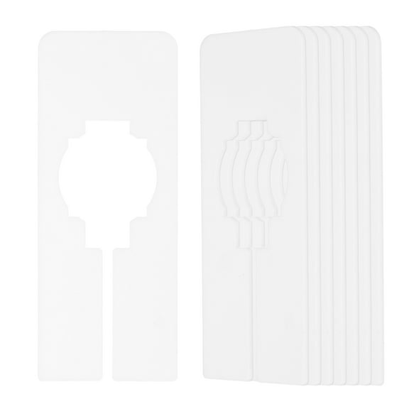 Uxcell 16 Pcs Rectangle Clothes Dividers, 5 Inch Blank Clothing Rack Divider with Pen, White
