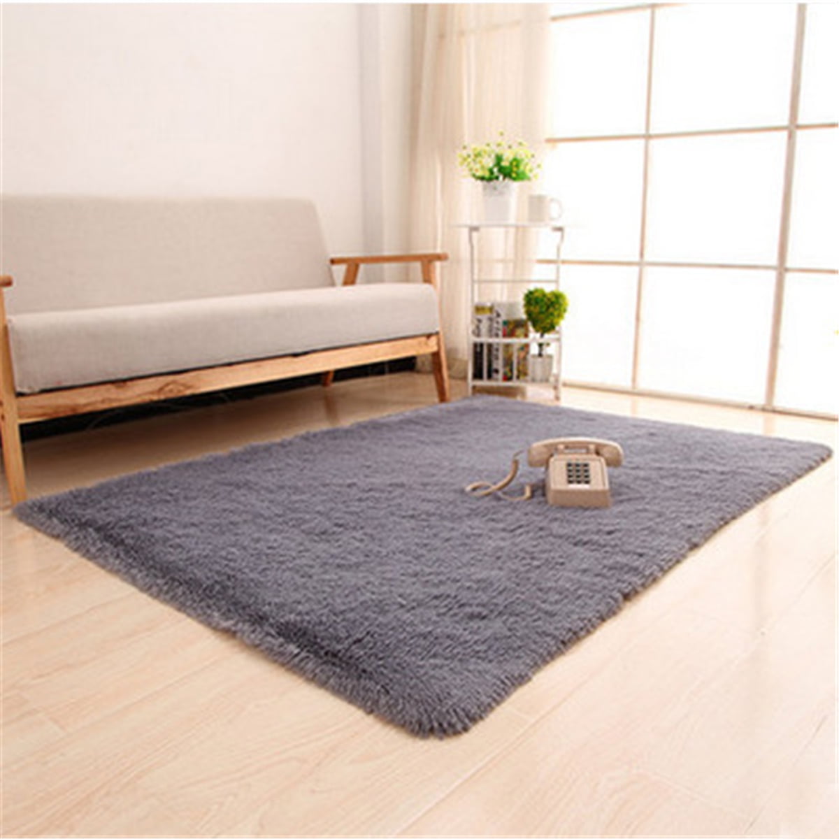 Soft Comfy White Area Rugs for Bedroom Living Room Fluffy