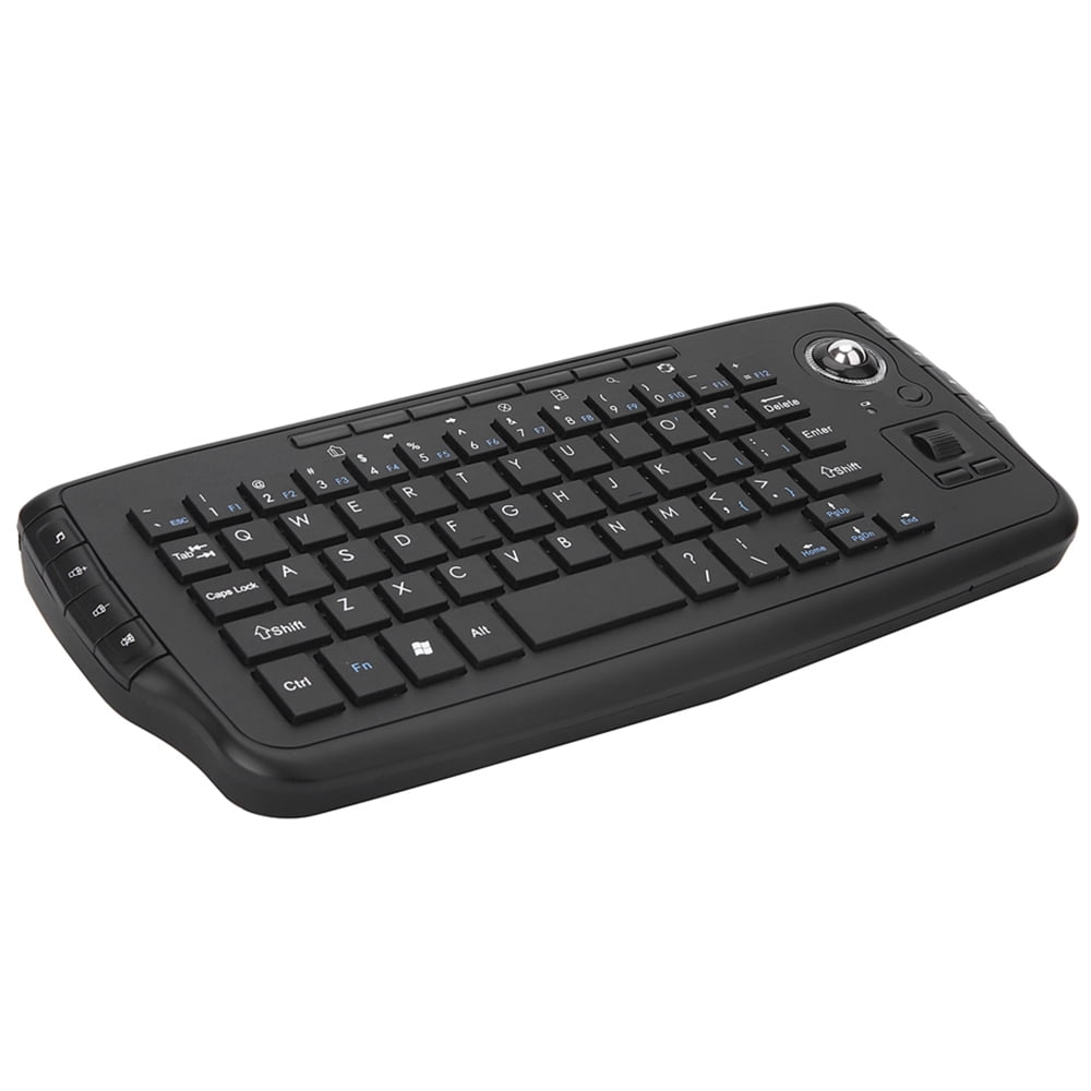 E30 Wireless Keyboard with Trackball Mouse Scroll Wheel Remote Control for Android Smart PC Notebook Black Walmart.com