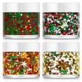 thumbnail image 6 of Feledorashia Christmas Body Glitter, Nail Art Glitter, Christmas Gel Sequins for Face and Hair, Gentle Adhesive Gel, 6 of 7