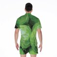 thumbnail image 2 of Green Cabbage Short Sleeve Men'S Rompers, Vegetable Farming Casual Summer Jumpsuits Outfit, 2 of 4