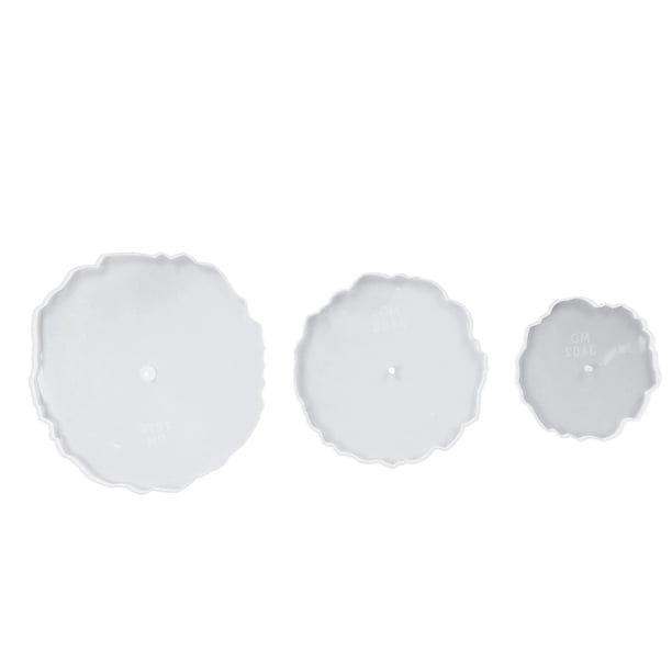 Bandeja de resina con soporte para pasteles de 3 niveles, moldes para manualidades DIY, bandeja redonda de silicona de 3 niveles, estante para aperitivos, molde de silicona de fácil liberación
