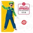 thumbnail image 3 of Nintendo Super Mario Frères Garçons Luigi Costume de Luxe, 3 of 5