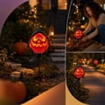 thumbnail image 4 of Kdkad Halloween Solar Lights Outdoor, Spooky Pumpkin Shaped Solor Garden Lights, Waterproof Lighted Halloween Decorations Outdoor for Porch Yard Pathway Lawn, Pumpkin Light for Halloween Party Supply, 4 of 8