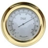 8" Gold and White Round Dial Thermometer with Scales