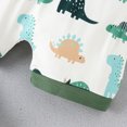 thumbnail image 5 of Toddler Baby Boy Spring Summer Outfit Dinosaur Short Sleeve Shirt Dino Shorts 2Pcs Clothes Sets, 5 of 5