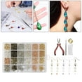 thumbnail image 2 of Kit de suministros para aretes, ganchos para aretes para joyas con s de salto, de ganchos para aretes, pernos para aretes Macarena ganchos para pendientes, 2 of 8