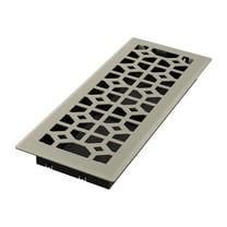 Imperial Templar Floor Register - Adjustable Satin Nickel - 4 x 12 Inch