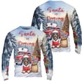 thumbnail image 3 of Santa is Coming Dachshund Merry Christmas Xmas Noel Truck Tree All Over Print 3D Sweatshirt Unisex Merch Wiener Dog Lover Gifts Idea - 02023, 3 of 6
