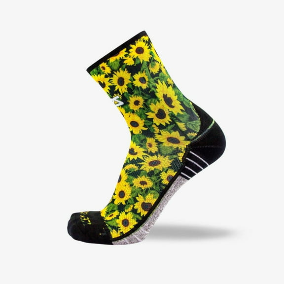 Sunflowers Socks (Mini-Crew) S / Black