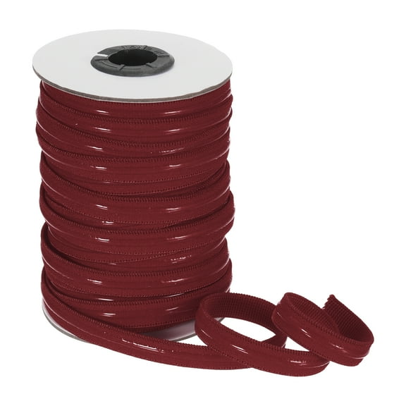 Non-Slip Elastic Band,3/8 Inch x 20 Yards Burgundy Polyester Silicone Stretch Band