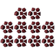 thumbnail image 1 of Juego 7 Dados Poliédricos Numéricos Acrílicos para Reunión Familiar () Rojo, 1 of 4
