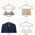 thumbnail image 7 of Hanger Central 50 Pack Space Saving Beige Velvet Non-Slip Hangers with Swivel Hook, 7 of 7