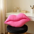 thumbnail image 5 of Deeceymbur Decorative Pillows Lips Plush Pink Lips Pillow Valentine's Day Gift Pink 19.68x9.84x3.93in, 5 of 8