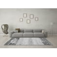 thumbnail image 3 of Ahgly Company Indoor Square Abstract Gray Modern Area Rugs, 4' Square, 3 of 4